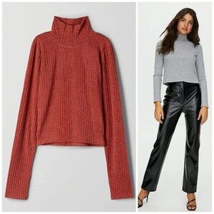 Aritzia Wilfred Free Tamu ribbed turtleneck